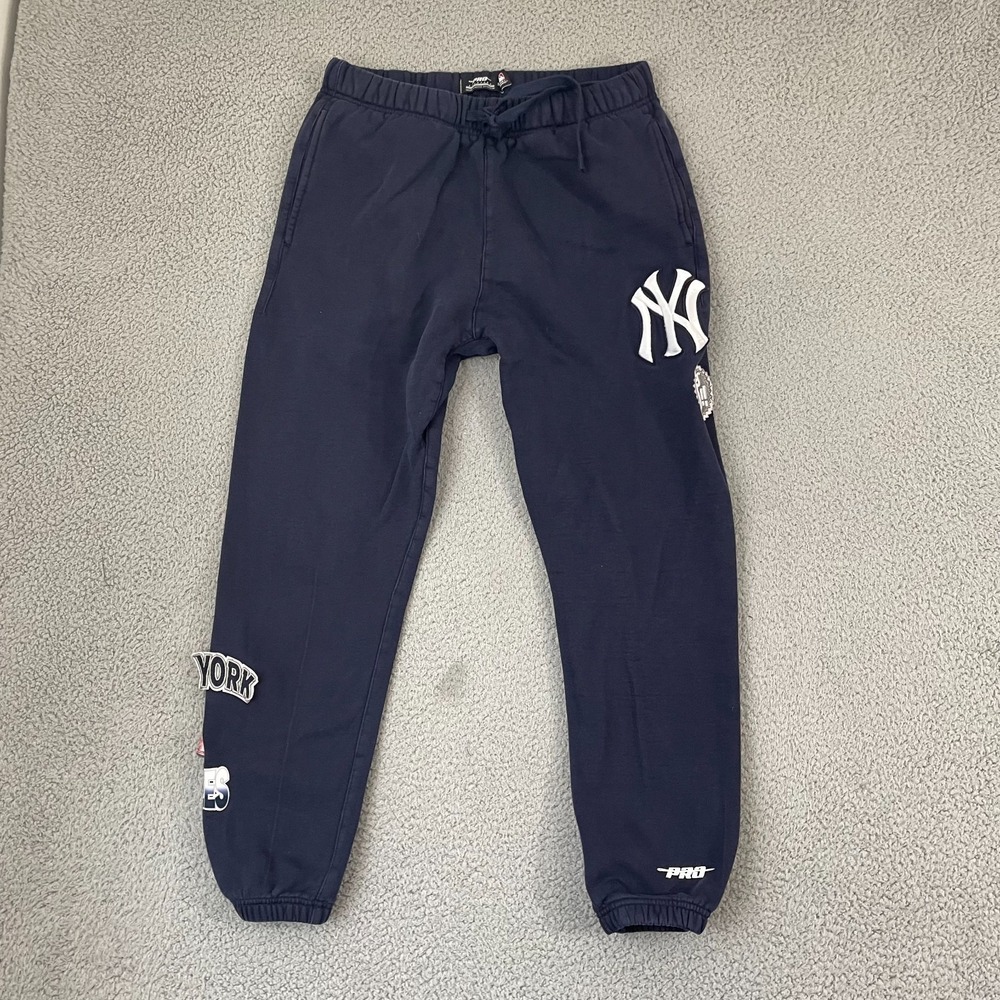New York Yankees Sweatpants M Navy Pro Standard Embroidered Patch MLB Joggers